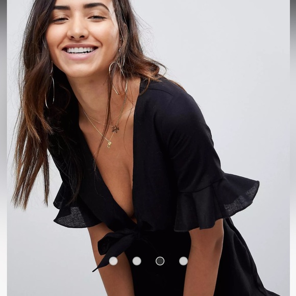 ASOS DESIGN Linen Romper - Picture 4 of 7